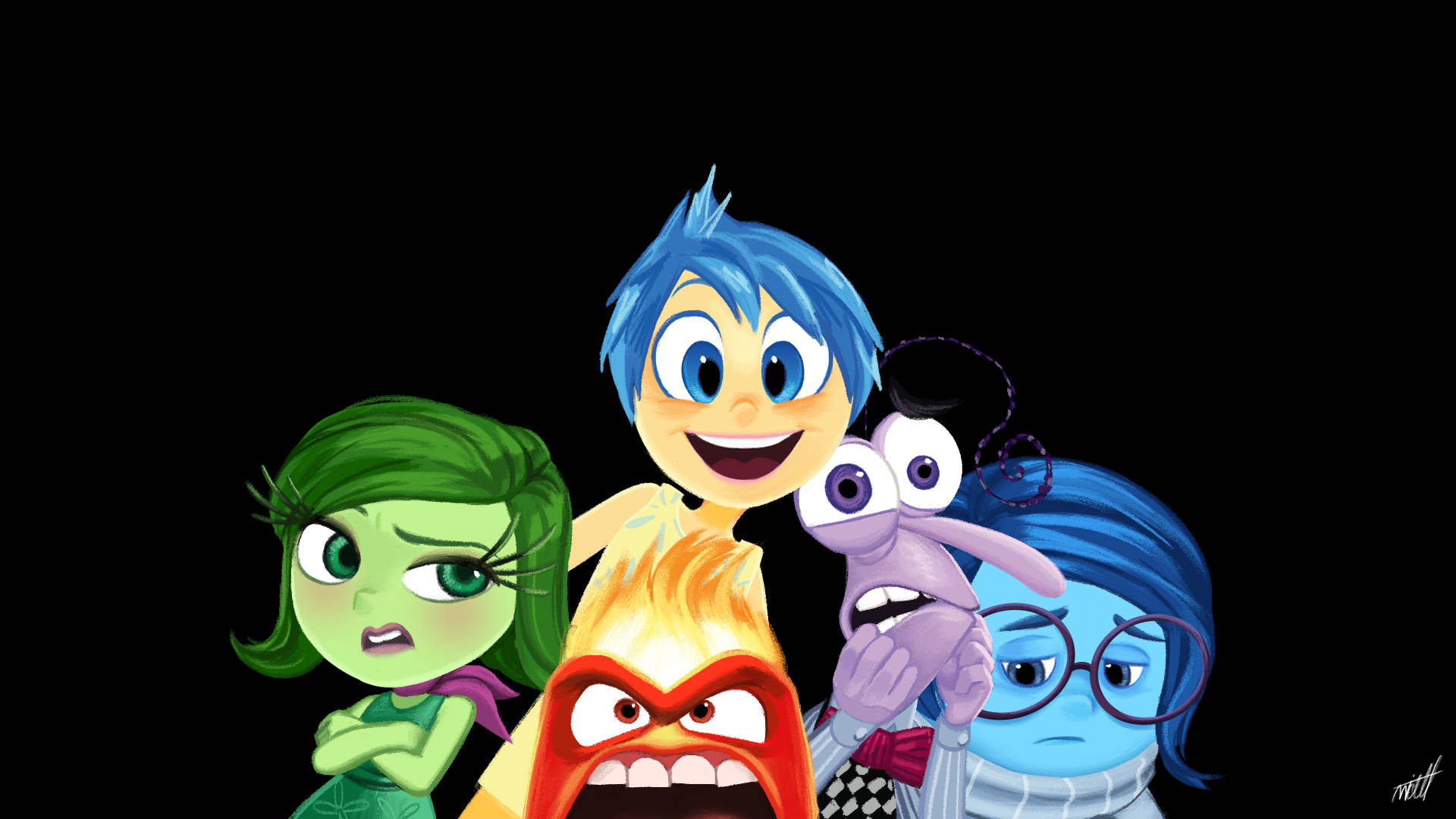 The Cast Of Pixar's Classic Movie - Inside Out Background