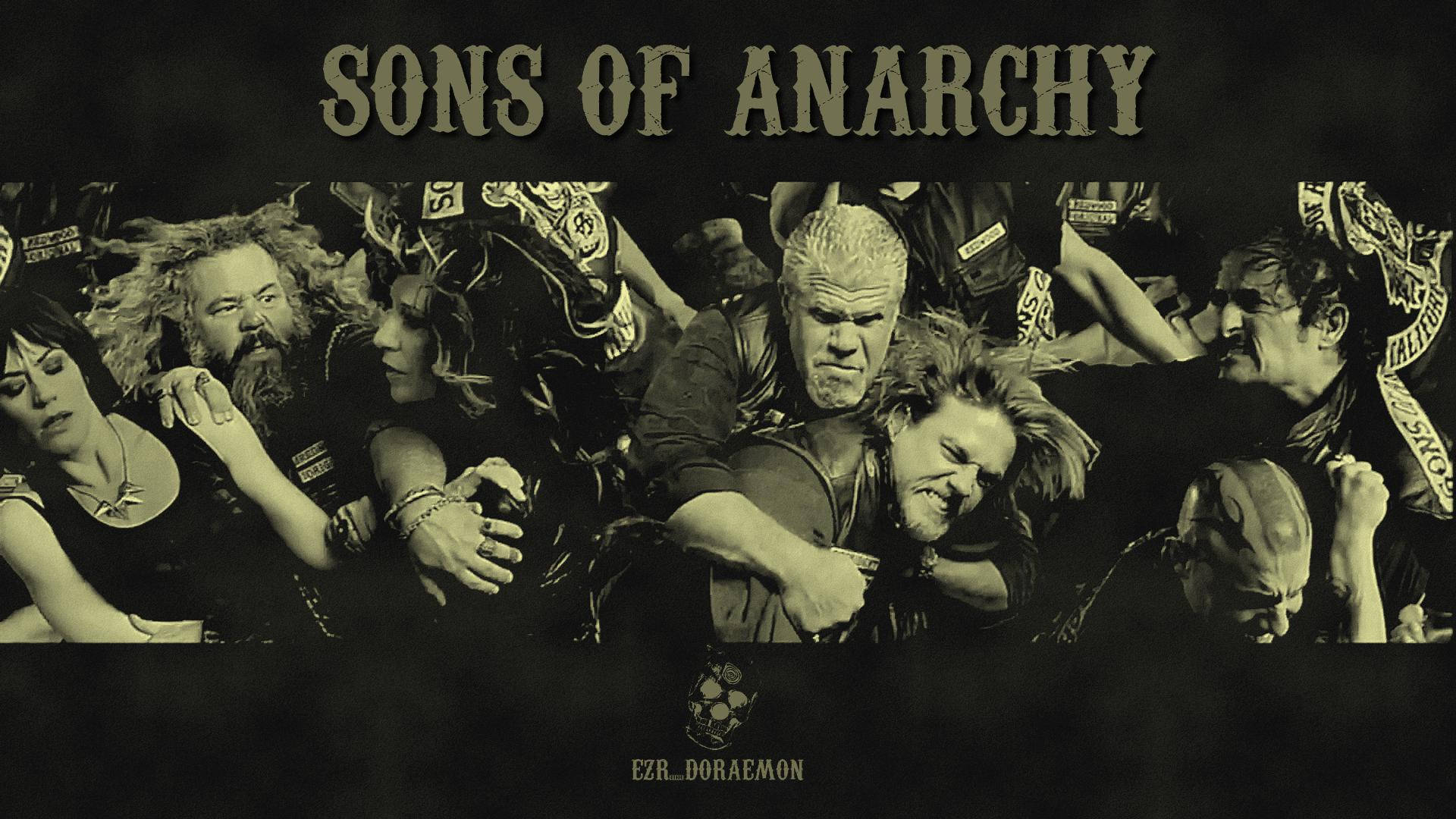 The Cast Of Sons Of Anarchy In All Its Glory Background