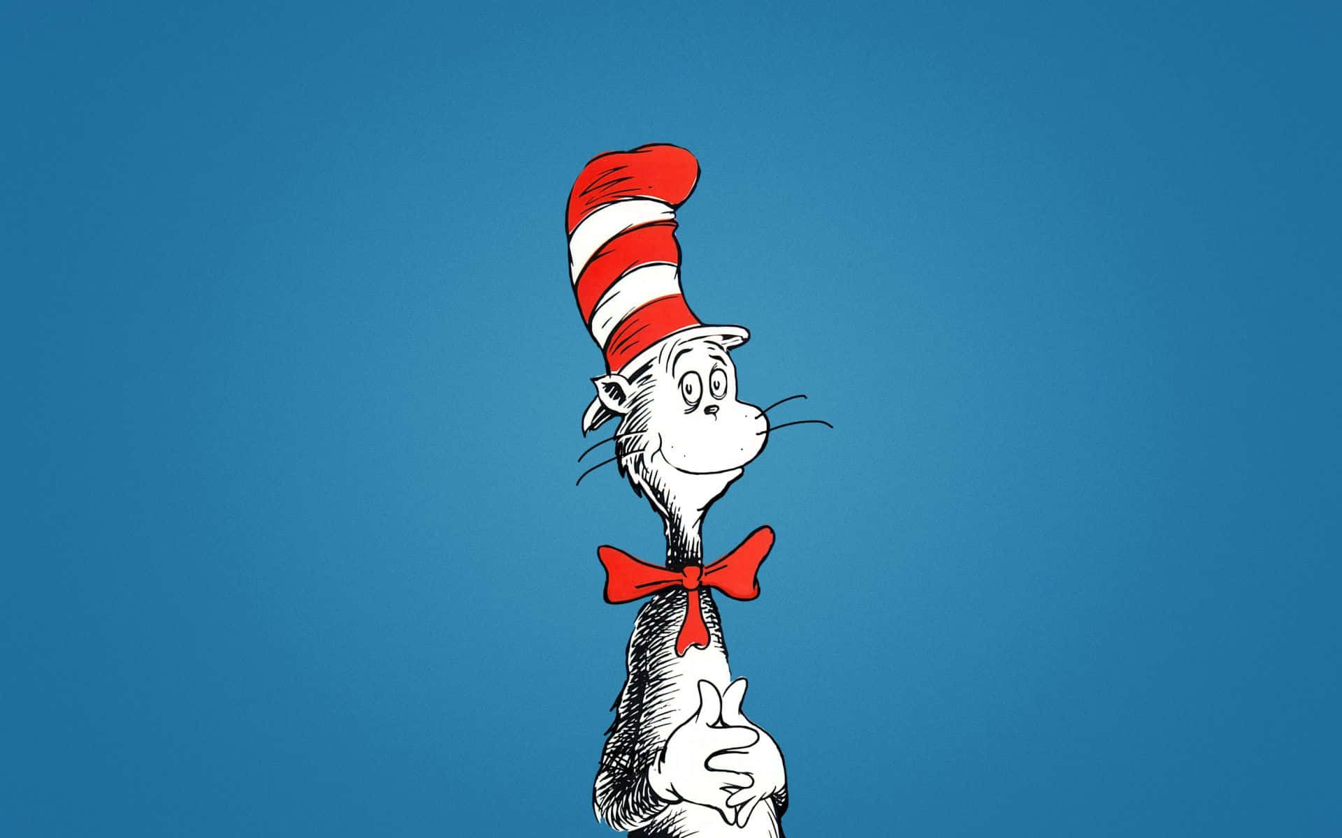 The Cat In The Hat By Dr. Seuss Cover Art Background