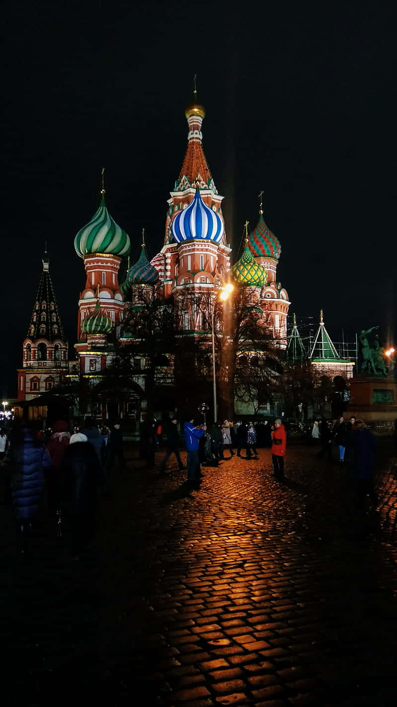 The Cathedral Of Vasily Kremlin Background