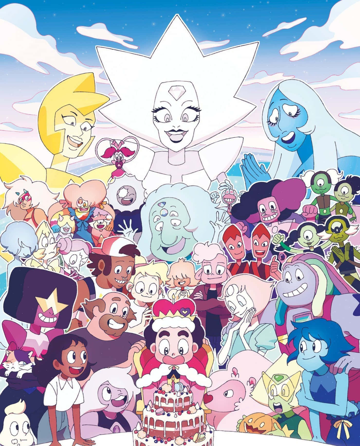 The Characters Of Steven Universe - Connie Maheswaran, Amethyst, Steven, Garnet & Pearl