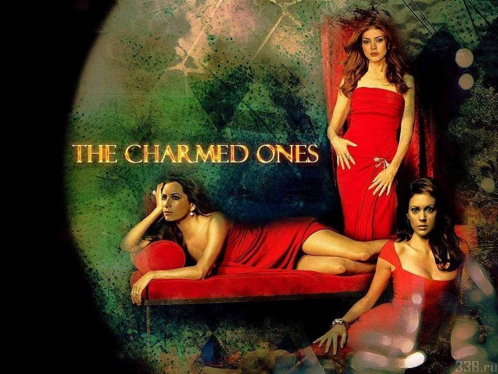 The Charmed Ones In Red Background