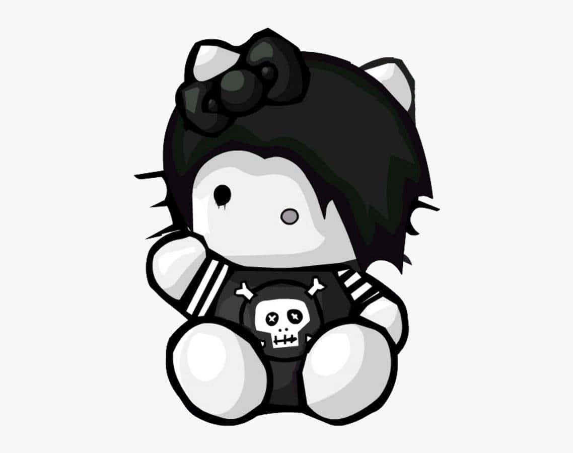 The Cheerfully Morose Emo Hello Kitty Background