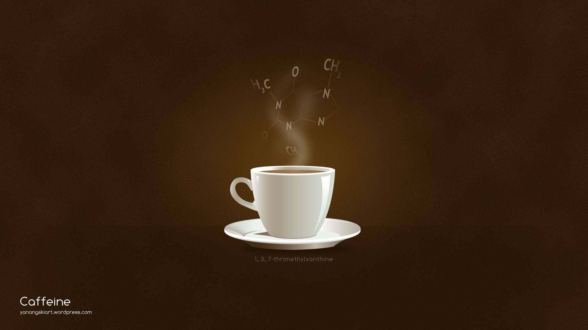 The Chemistry Of Caffeine Background