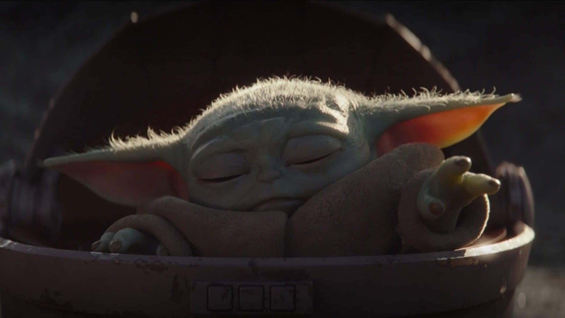 The Child, Or “baby Yoda”, From The Popular Tv Show “the Mandalorian” Background