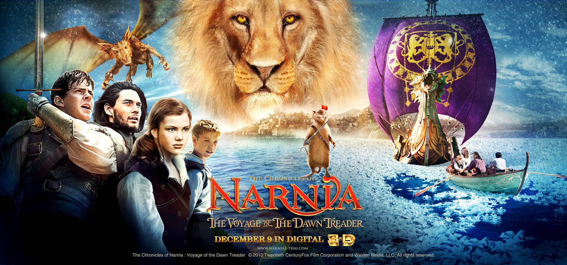 The Chronicles Of Narnia 2010 Poster Background