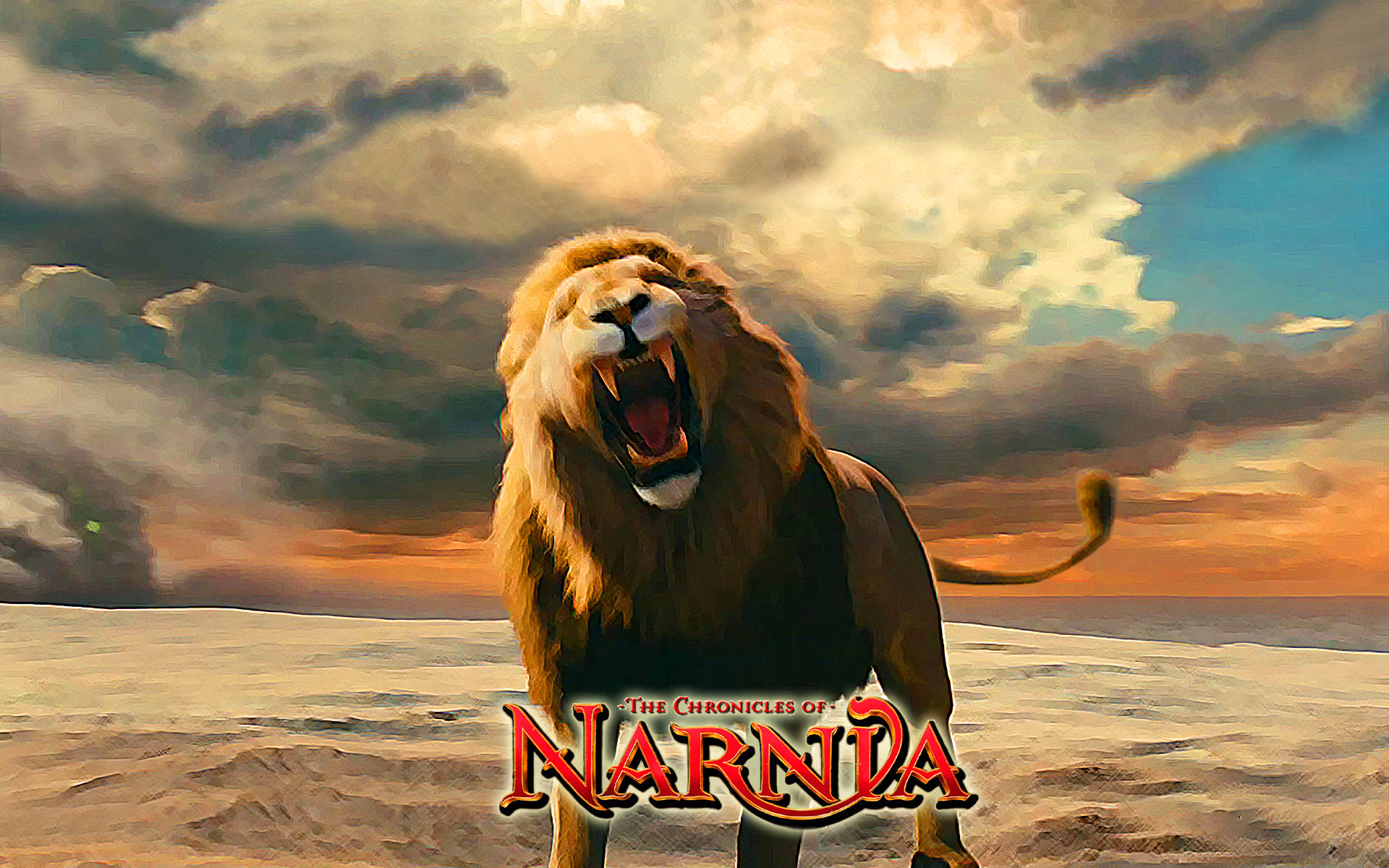 The Chronicles Of Narnia Aslan Art Background