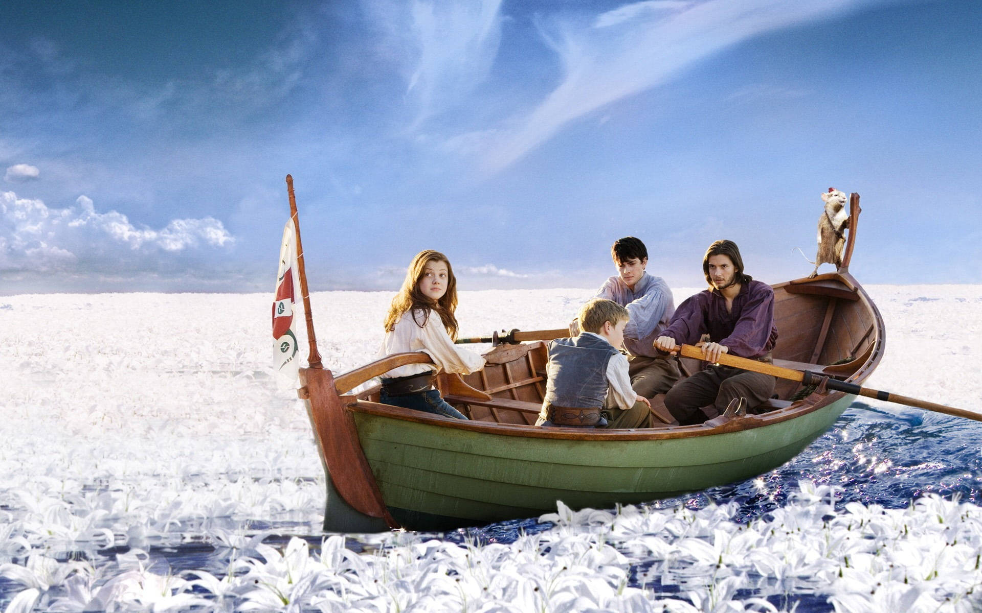 The Chronicles Of Narnia Silver Sea Background