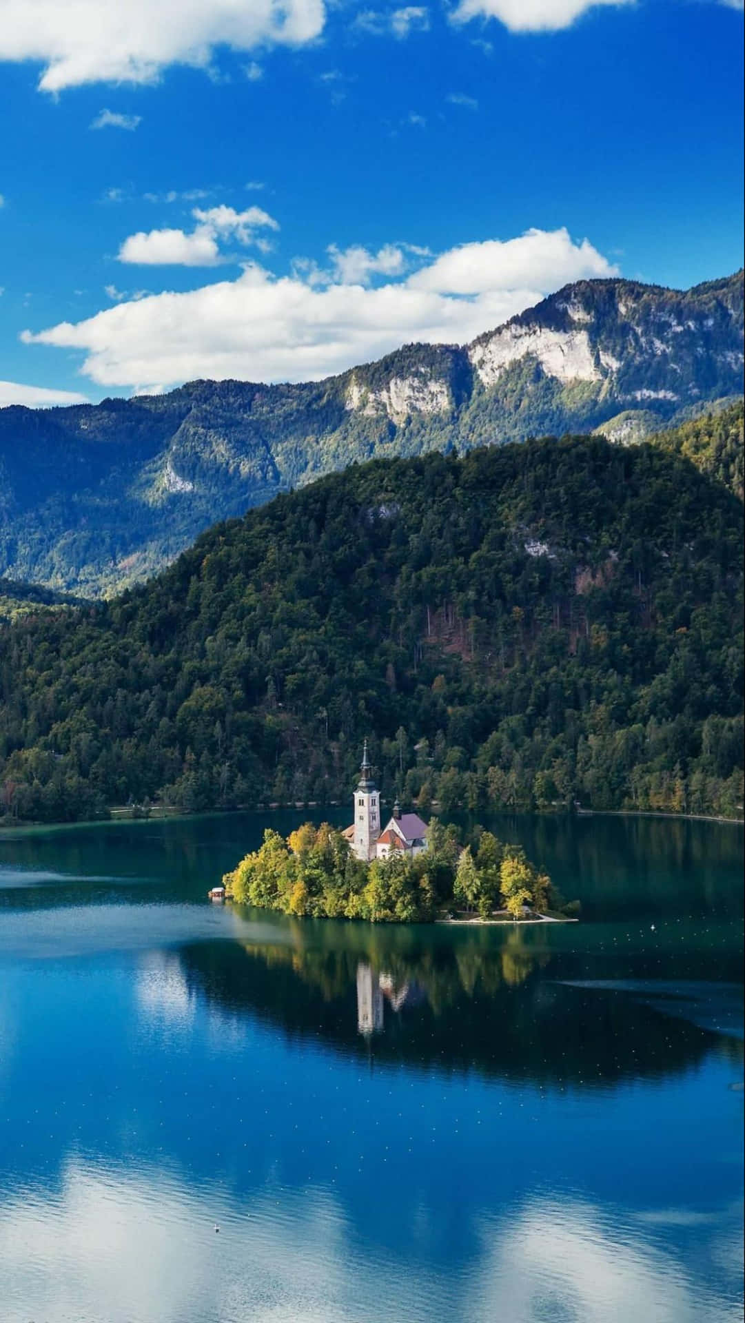 The Church In Lake Bled Vertical Photo