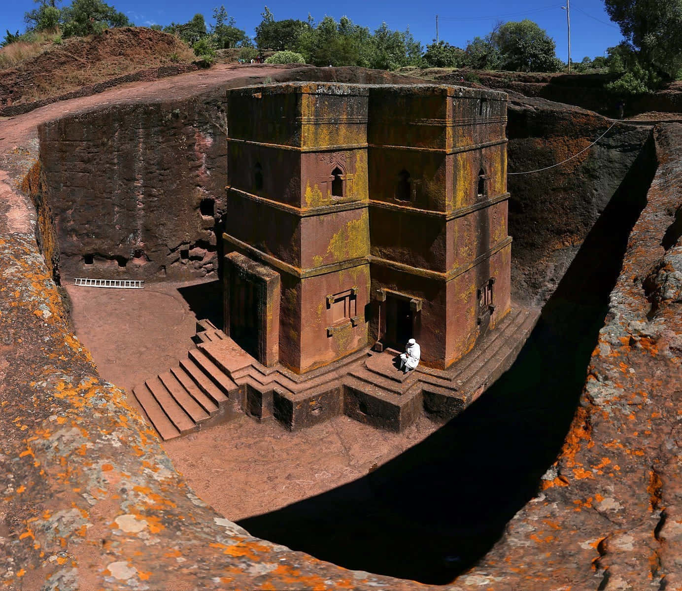 The Churches Of Beta Dabra Sina-golgota And Beta Giyorgis Lalibela Background