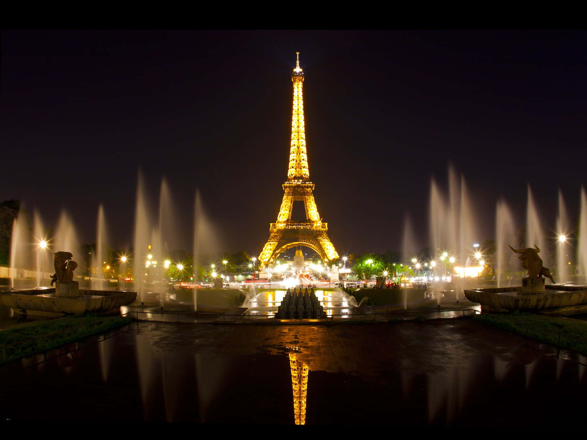 “the City Of Lights At Night” Background