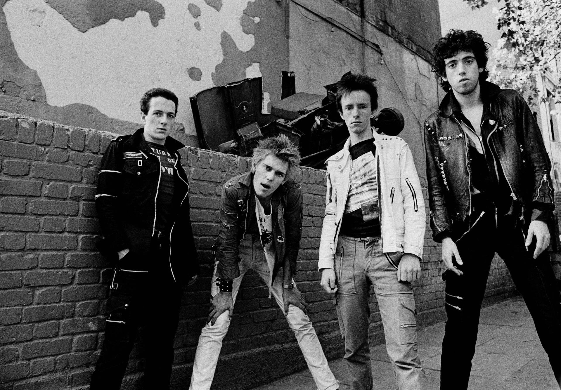 The Clash 1960 Reade Street In New York City Background