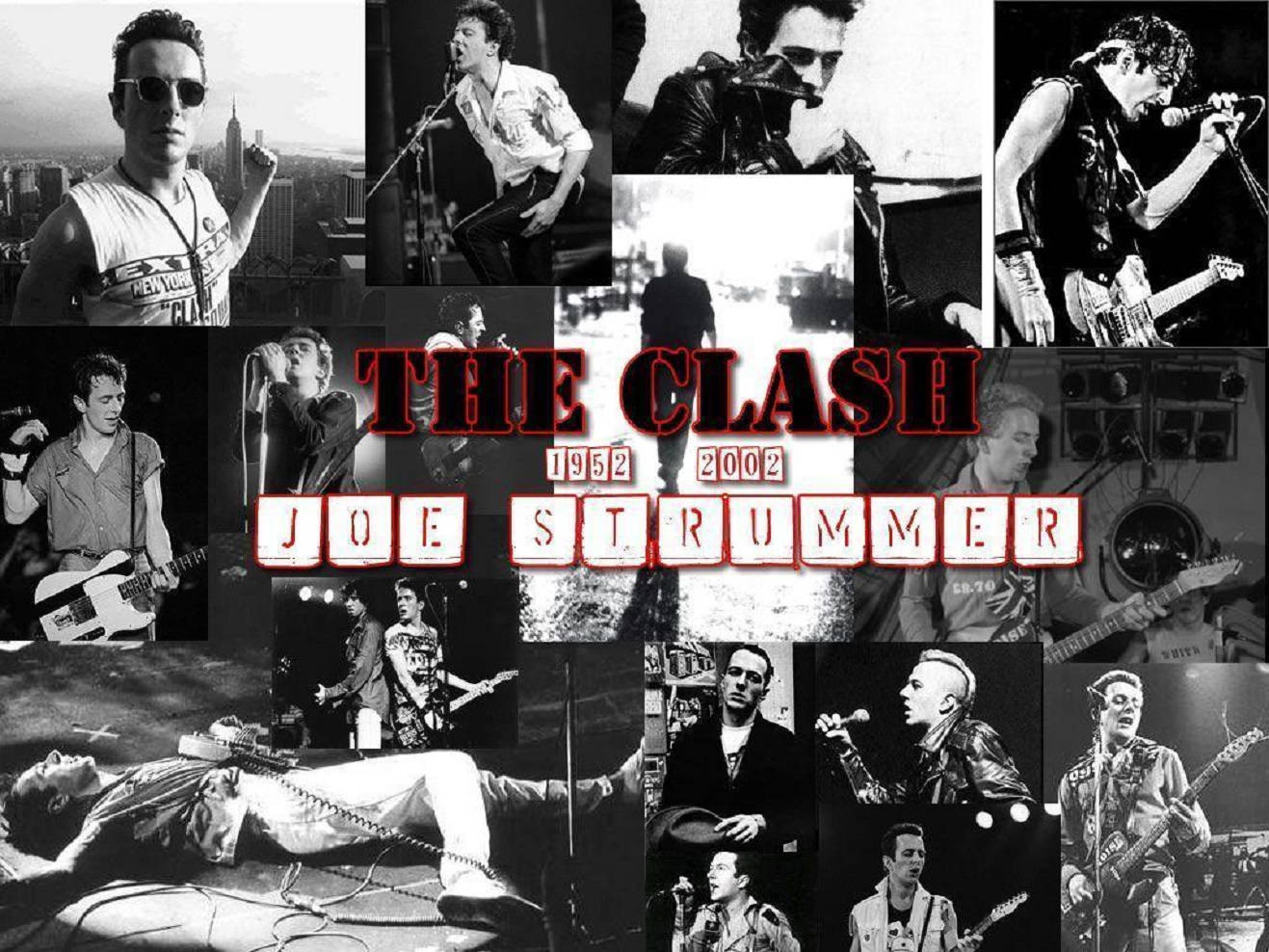 The Clash Joe Strummer Commemorative Collage