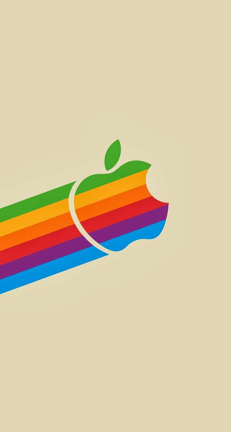 The Classic Apple Logo Background