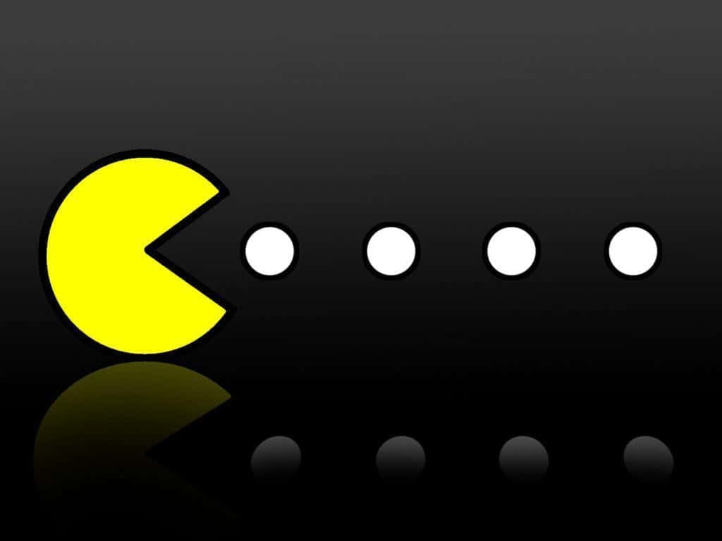 'the Classic Gaming Icon Pacman Takes The Spotlight!' Background