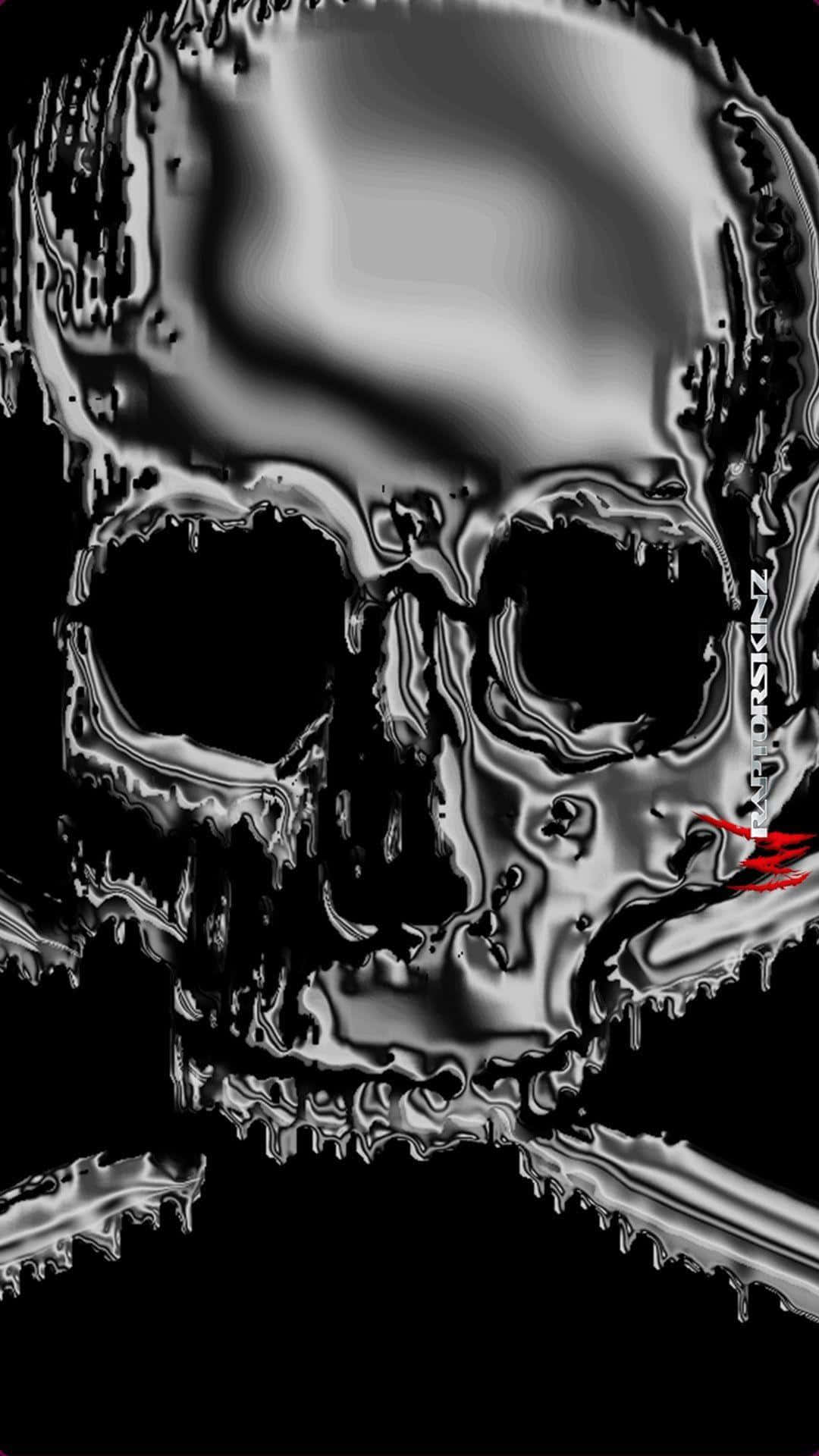 The Classic Symbol Of Death And Danger - A Skull And Crossbones. Background