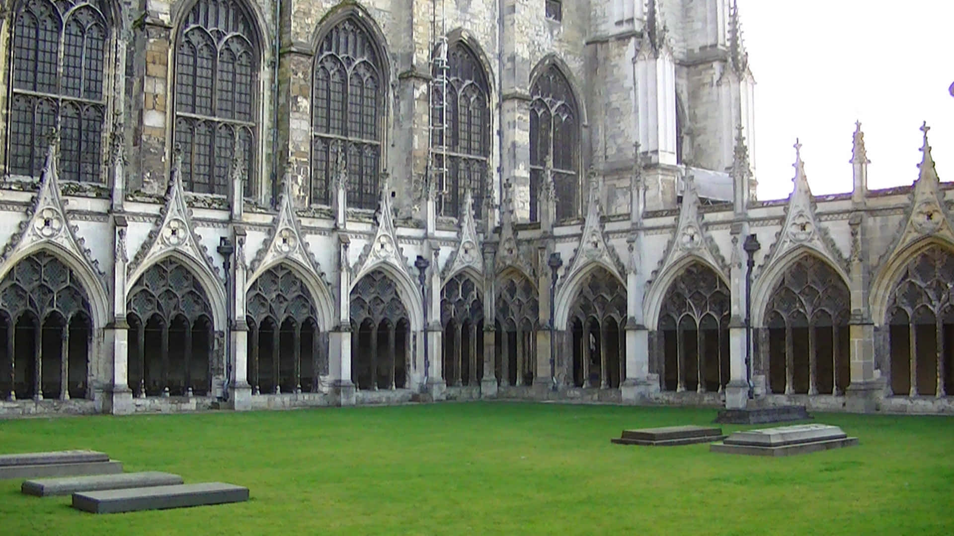 The Cloisters And Courtyards Of Canterbury Cathedral