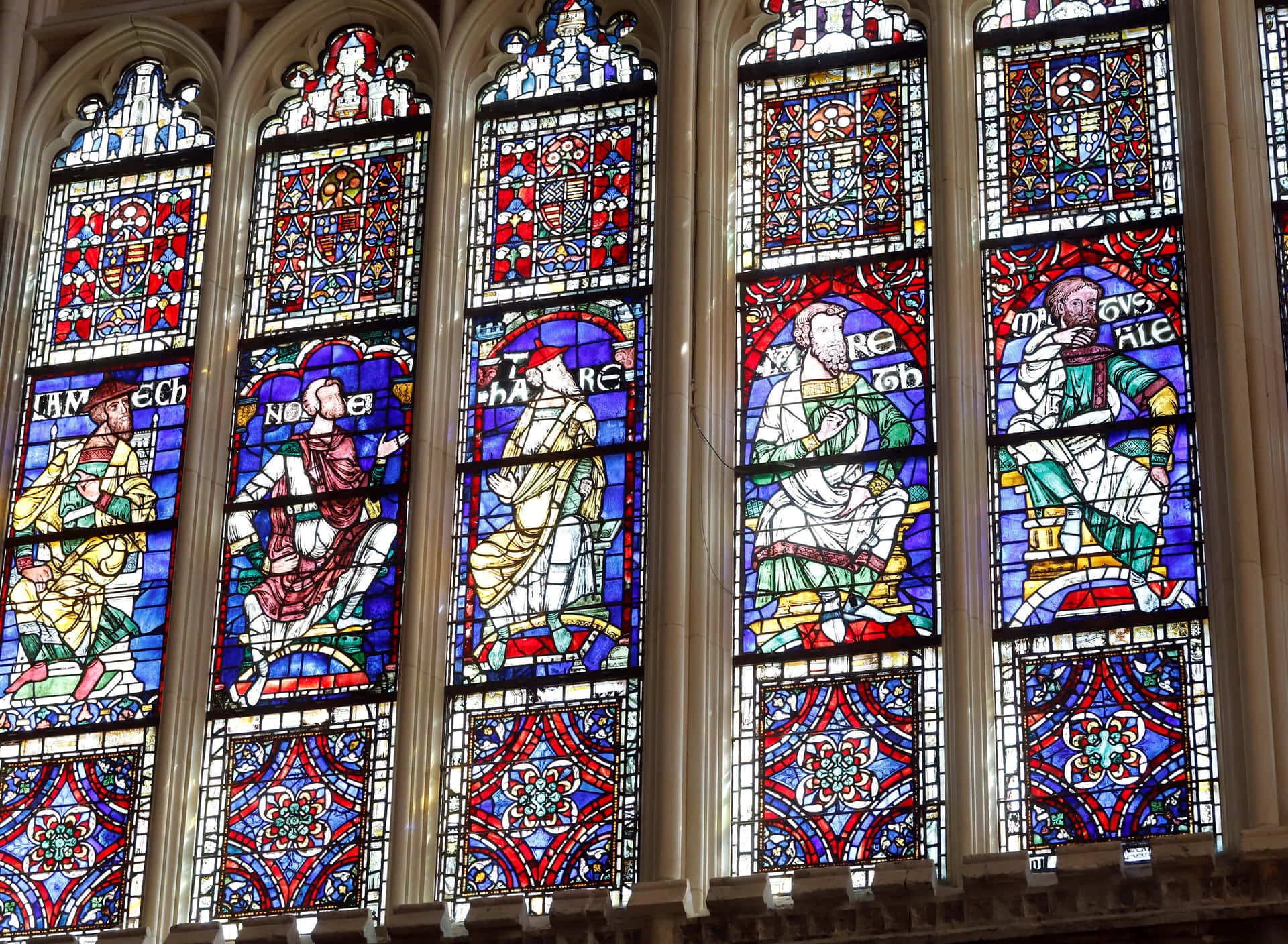 The Colorful Chapter House Of Canterbury Cathedral
