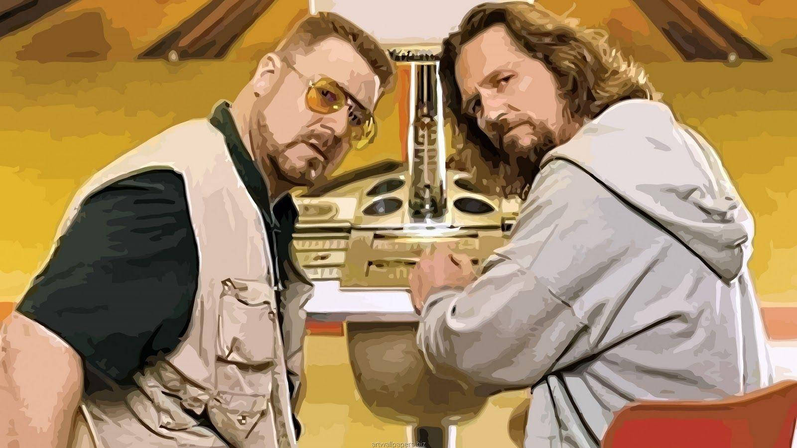 The Compelling Gaze Of The Dude And Walter Sobchak From The Big Lebowski Background