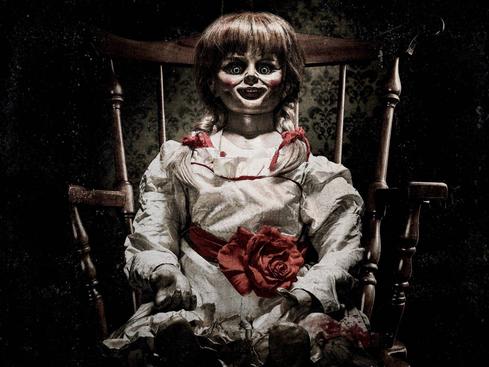 The Conjuring Smiling Annabelle Doll Background