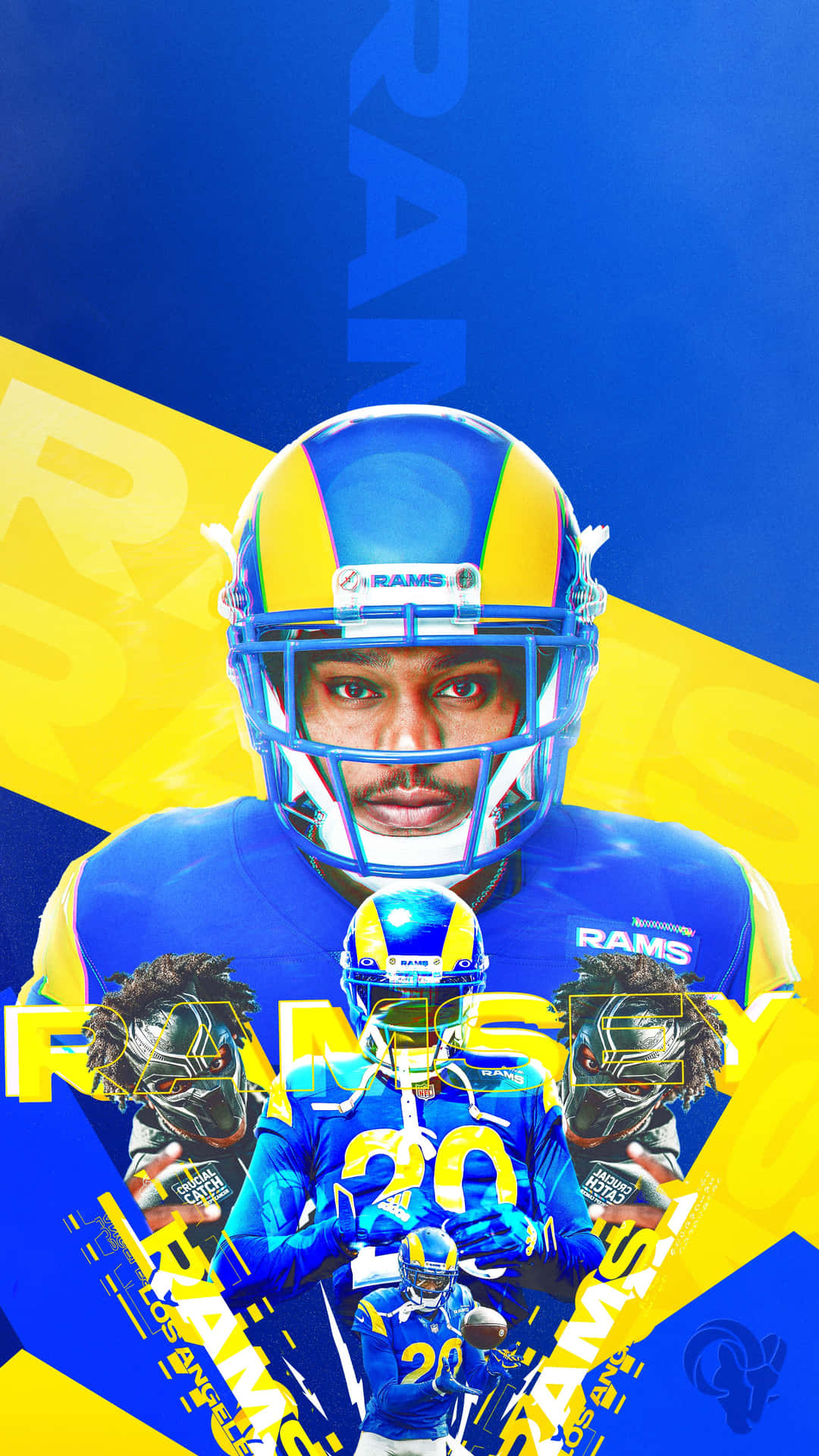 The Cool Rams Logo Is The Epitome Of Style. Background