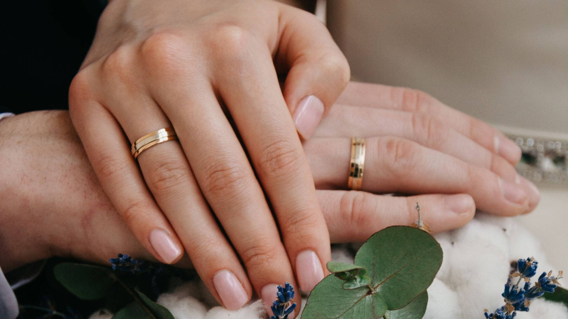 The Couple's Hands Ring Background