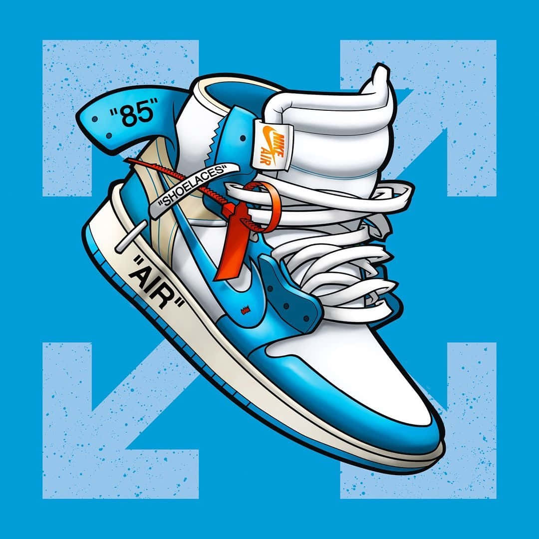 The Coveted Off White Jordan 1 Sneaker For The Ultimate Street Style. Background