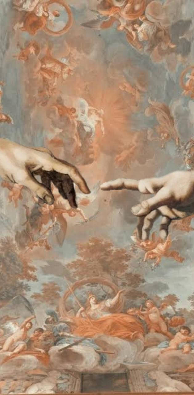 The Creation Of Adam By Adam Sandro Ludovico Ludovico Ludovico Background