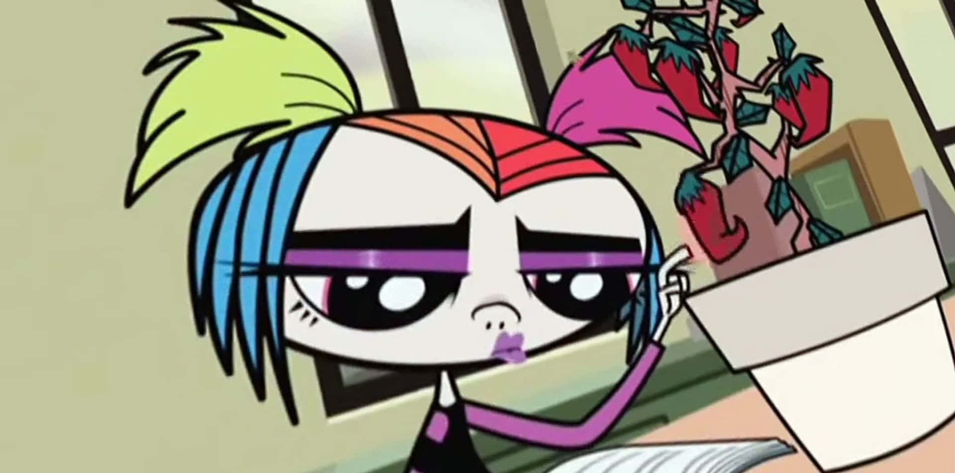 The Creepie Exploring A Dead Plant In The Animated Series Growing Up Creepie