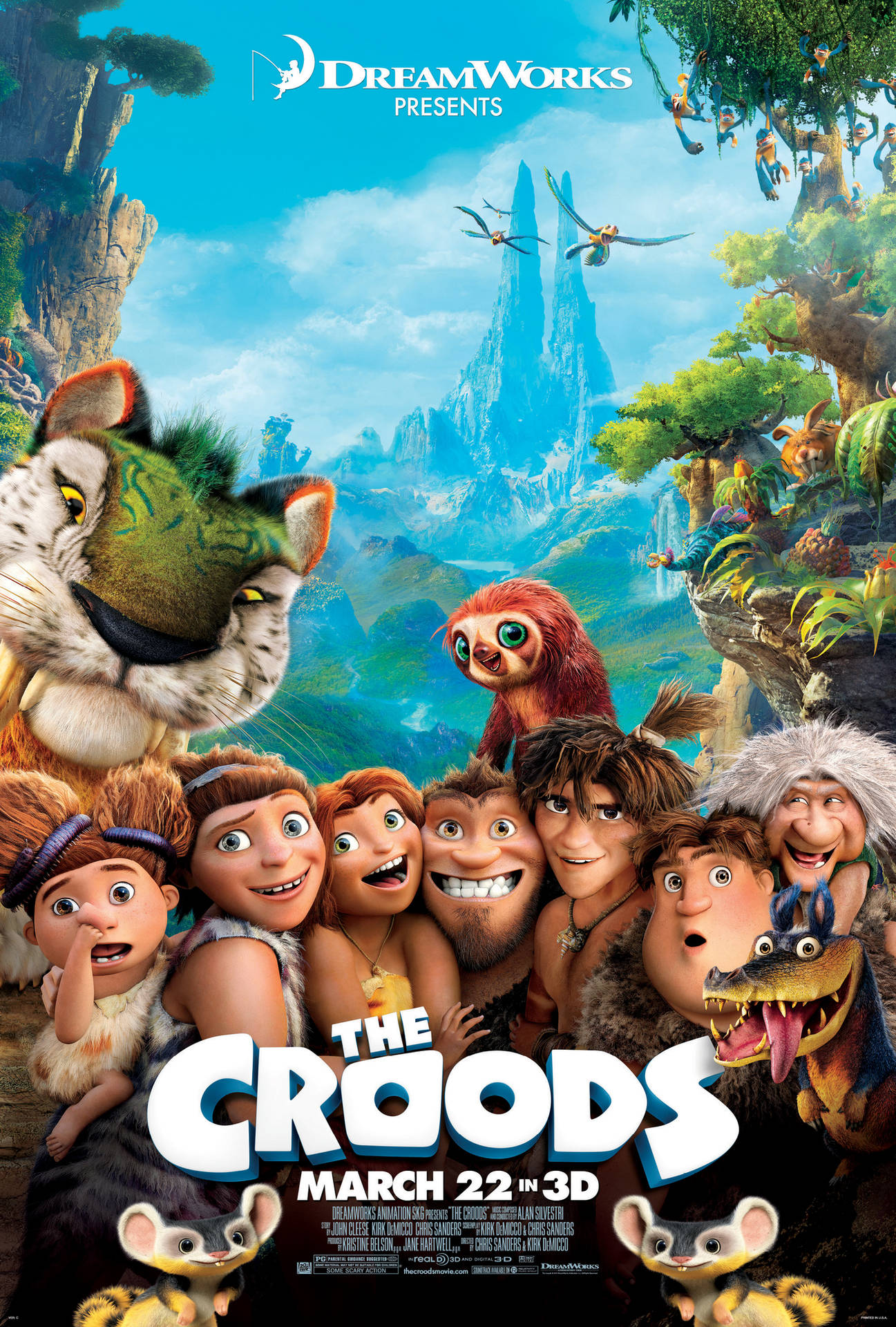 The Croods 3d Movie Poster