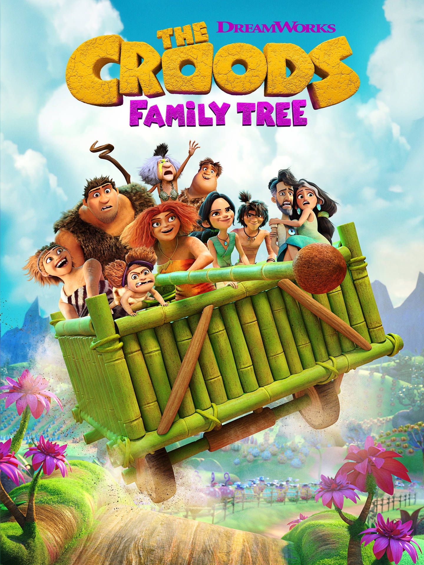 The Croods Family Tree Series Poster Background