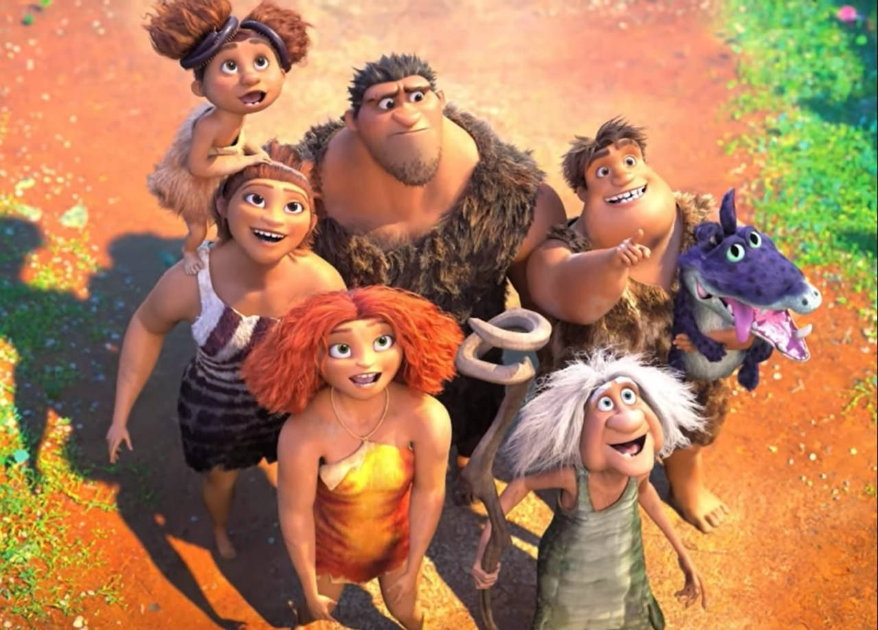 The Croods Looking Up Up-close Background