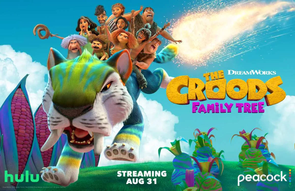 The Croods On Chunky's Back Background