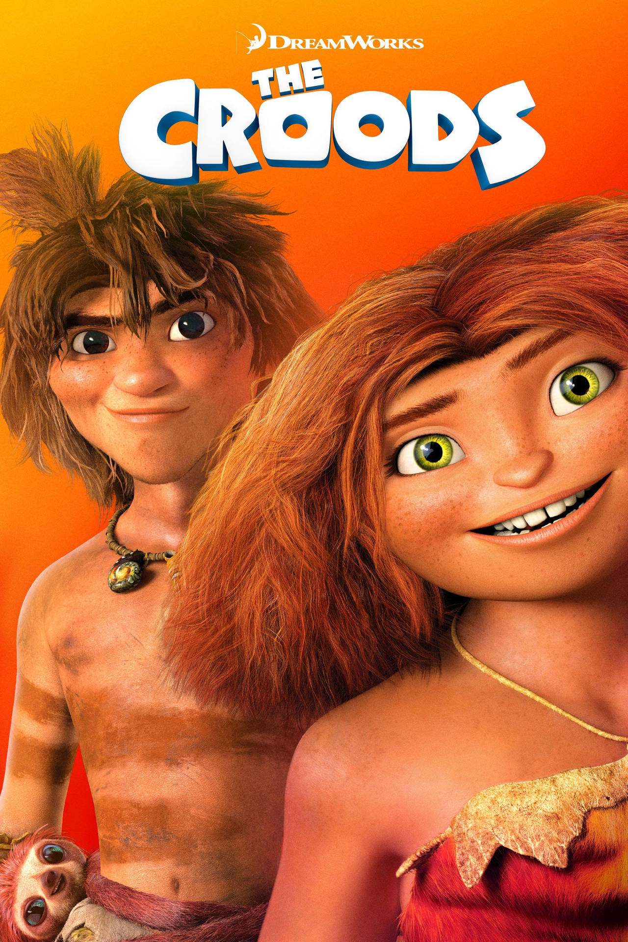 The Croods Orange Movie Poster Background