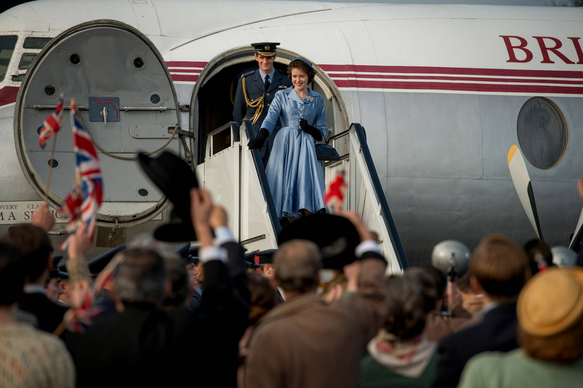 The Crown Prince Queen On Plane Background