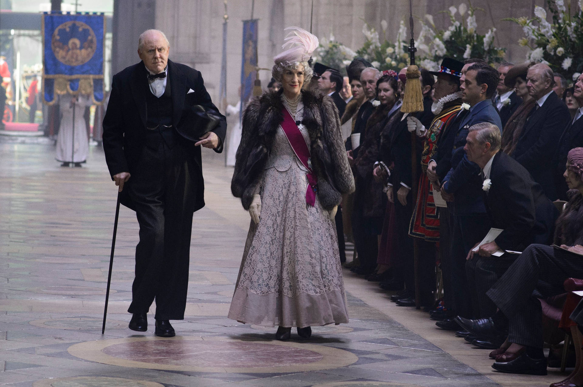 The Crown Winston And Clementine Churchill Background