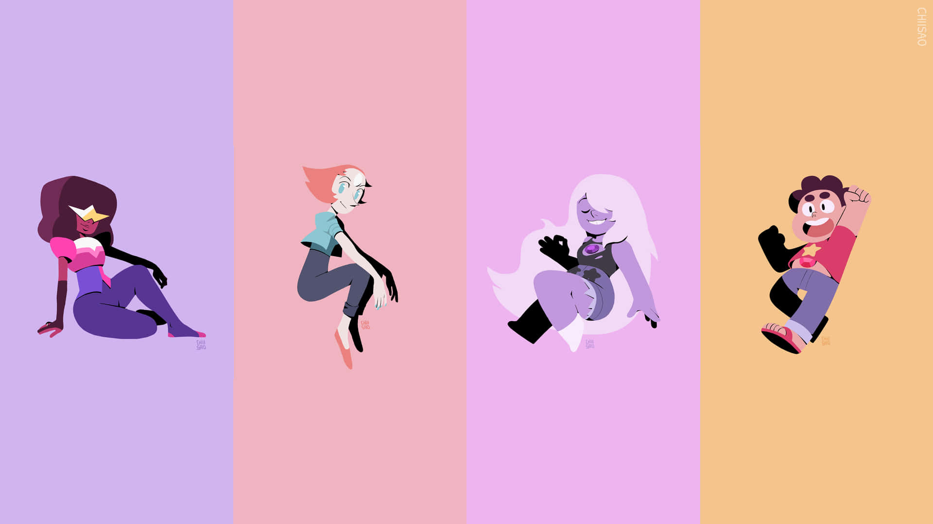 The Crystal Gems Of Steven Universe