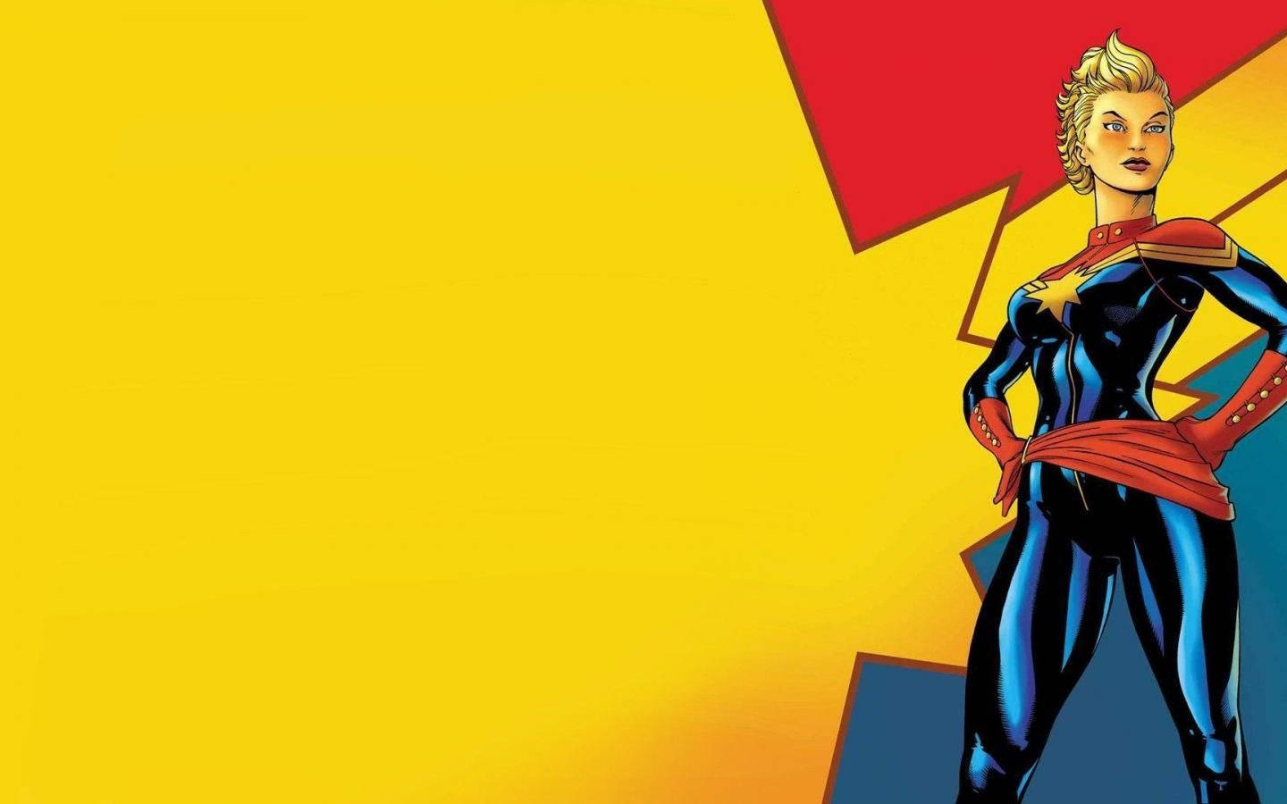 The Cutting-edge Technology Of Captain Marvel Is Ready To Make Its Mark Background