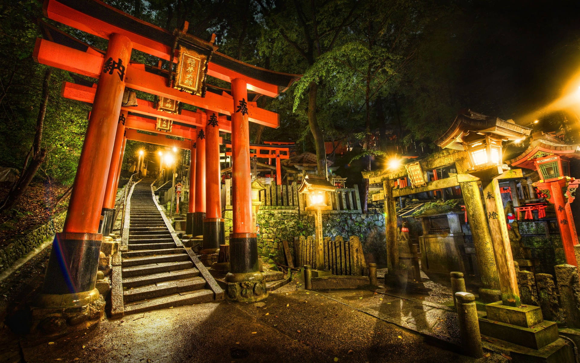The Daishogun Hachijinja Shinto Shrine In Kamakura, Japan Background