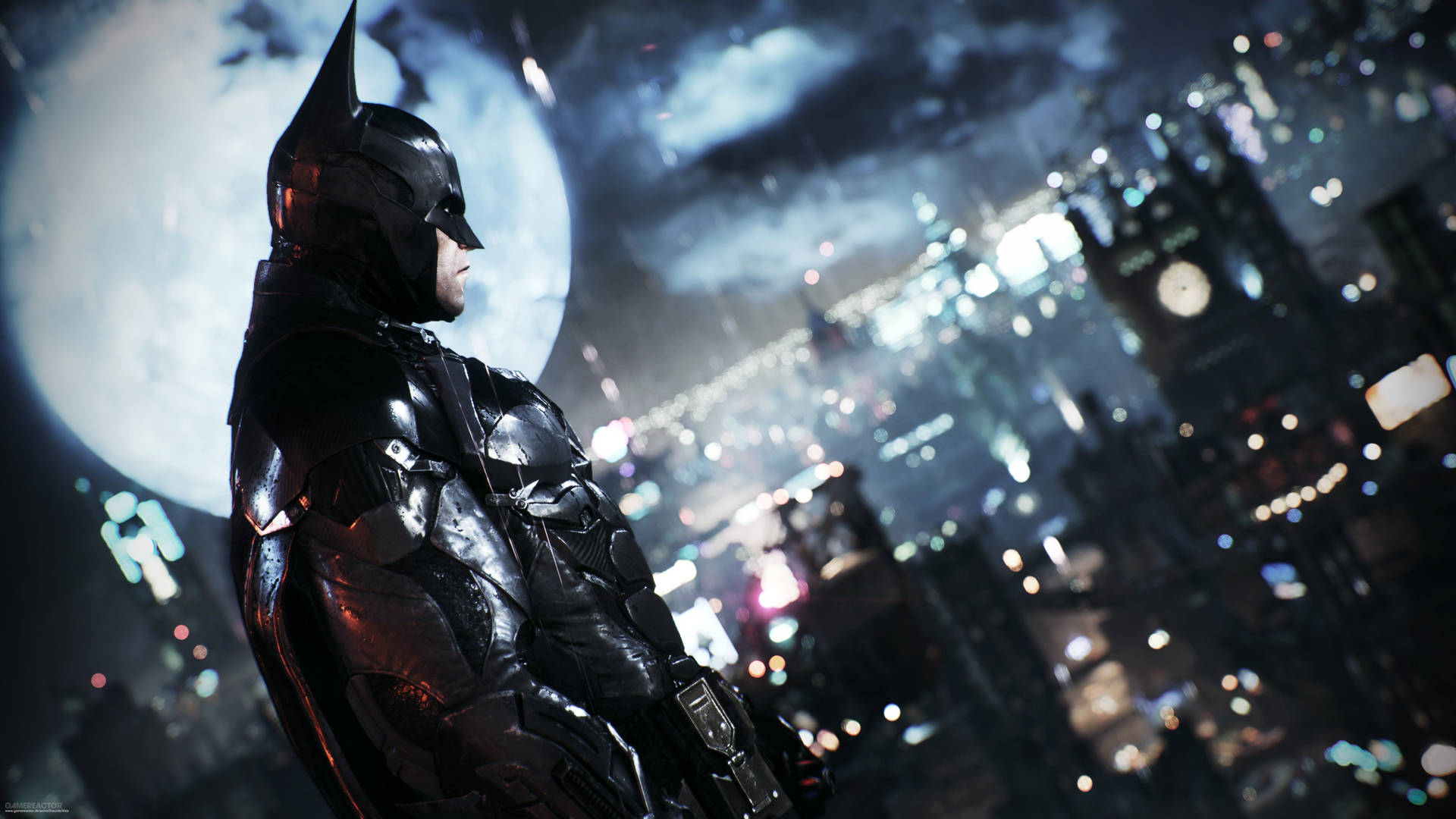 The Dark Knight Defending Gotham City Background