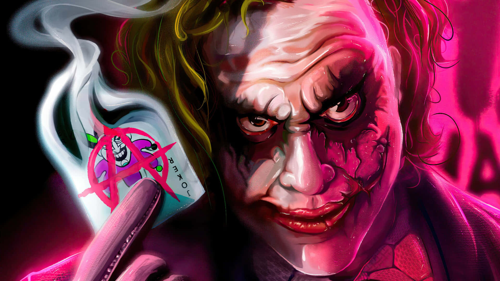 The Dark Knight - Heath Ledger As The Joker Background