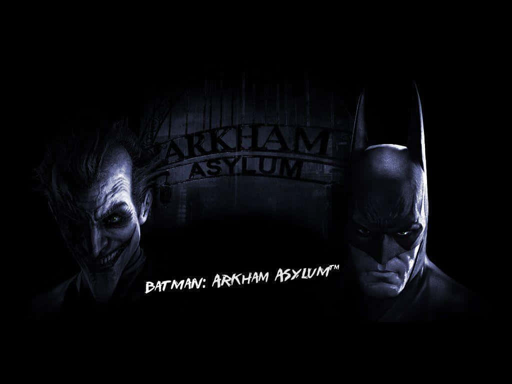 The Dark Knight Inside The Halls Of Arkham Asylum Background