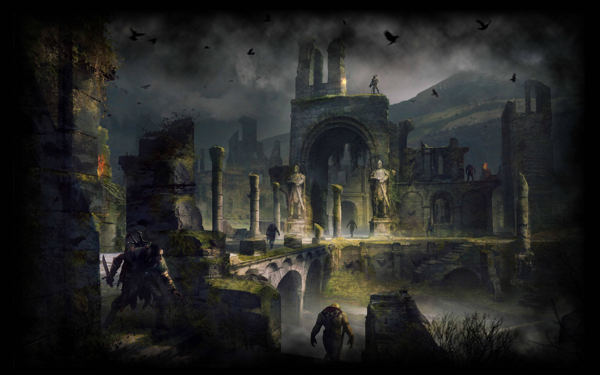 The Dark Souls - A Ruined Castle Background