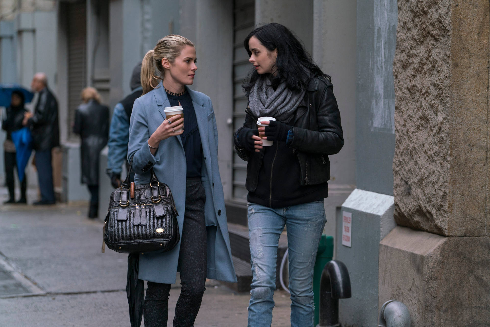 The Defenders Actresses Krysten And Rachael Background