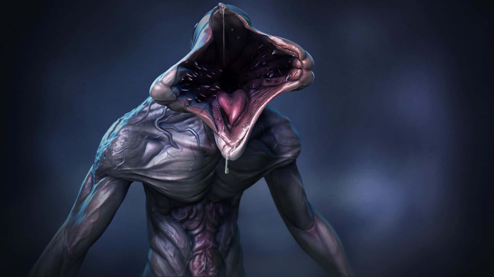 The Demogorgon Lurking In Stranger Things Background