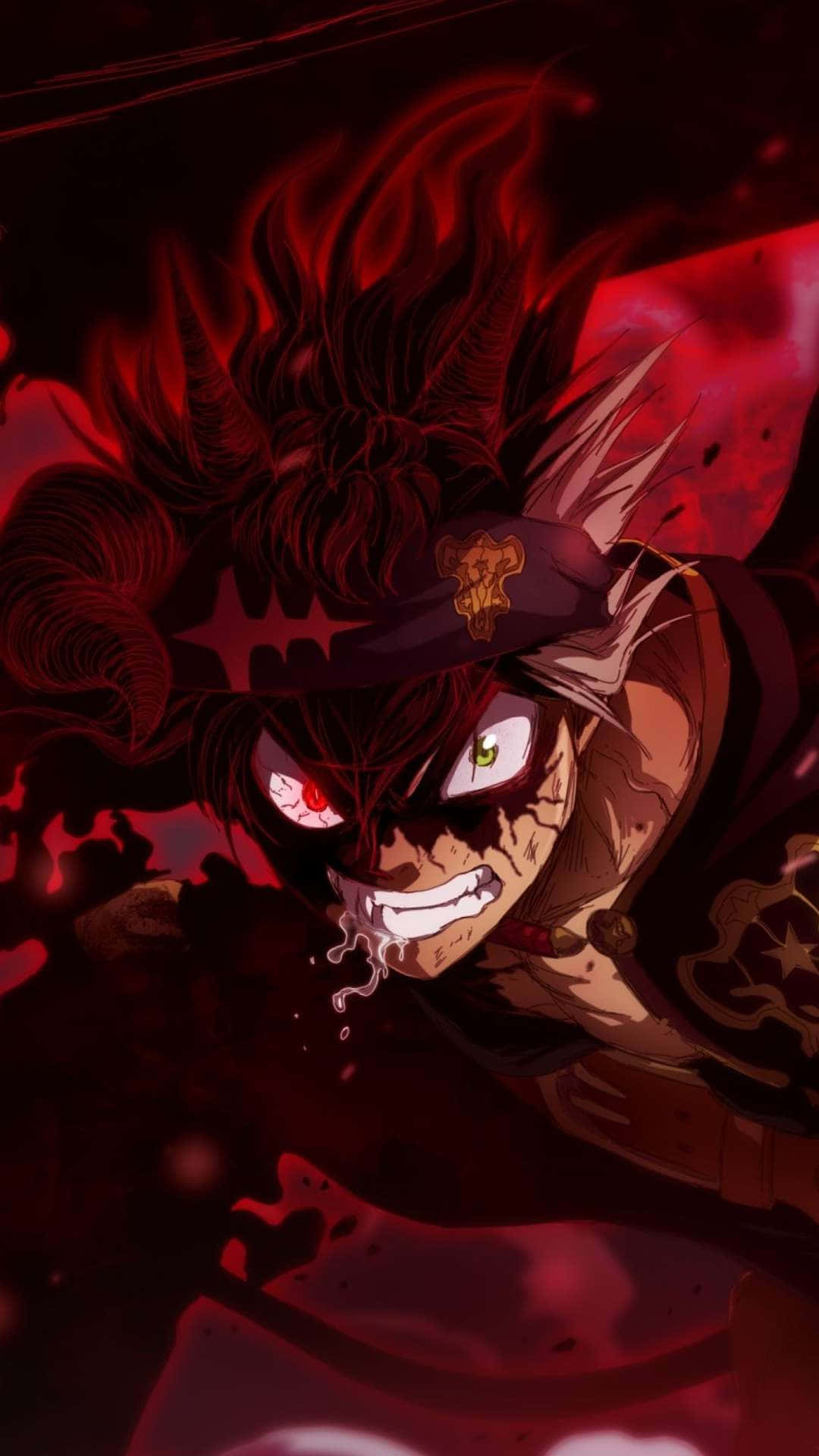 The Demon-possessed Asta From Black Clover Background