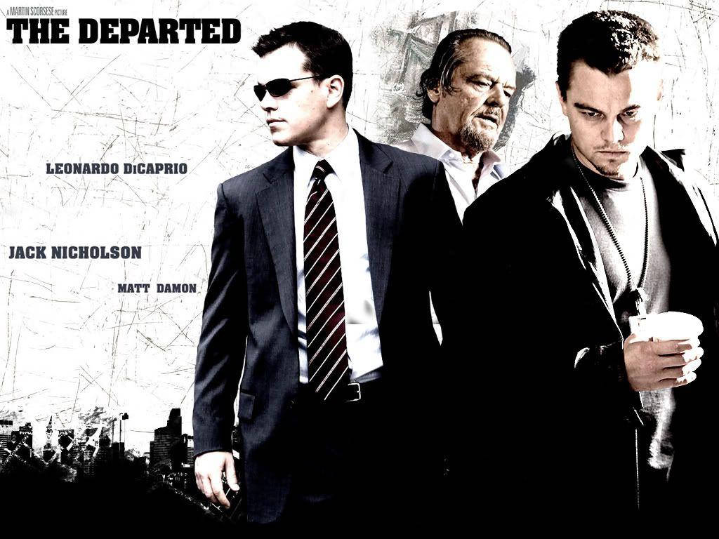 The Departed Black And White Movie Poster Background