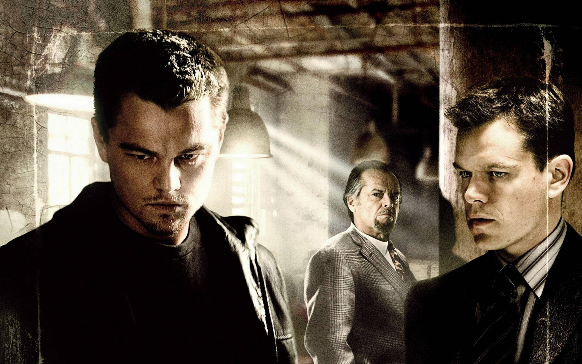 The Departed Leonardo Dicaprio Matt Damon Background