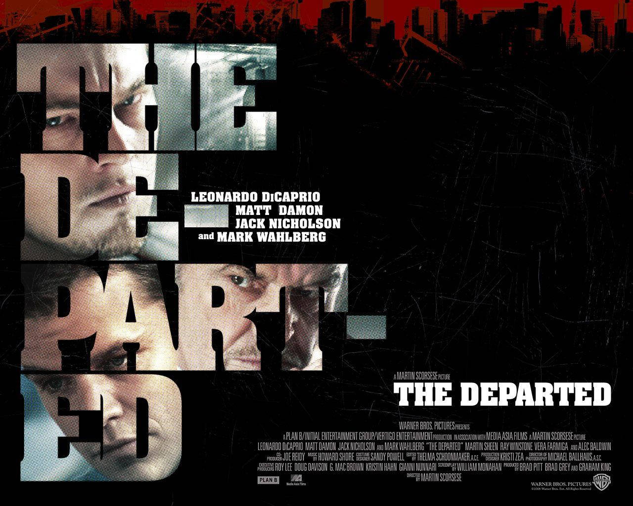 The Departed Transparent Font Movie Poster