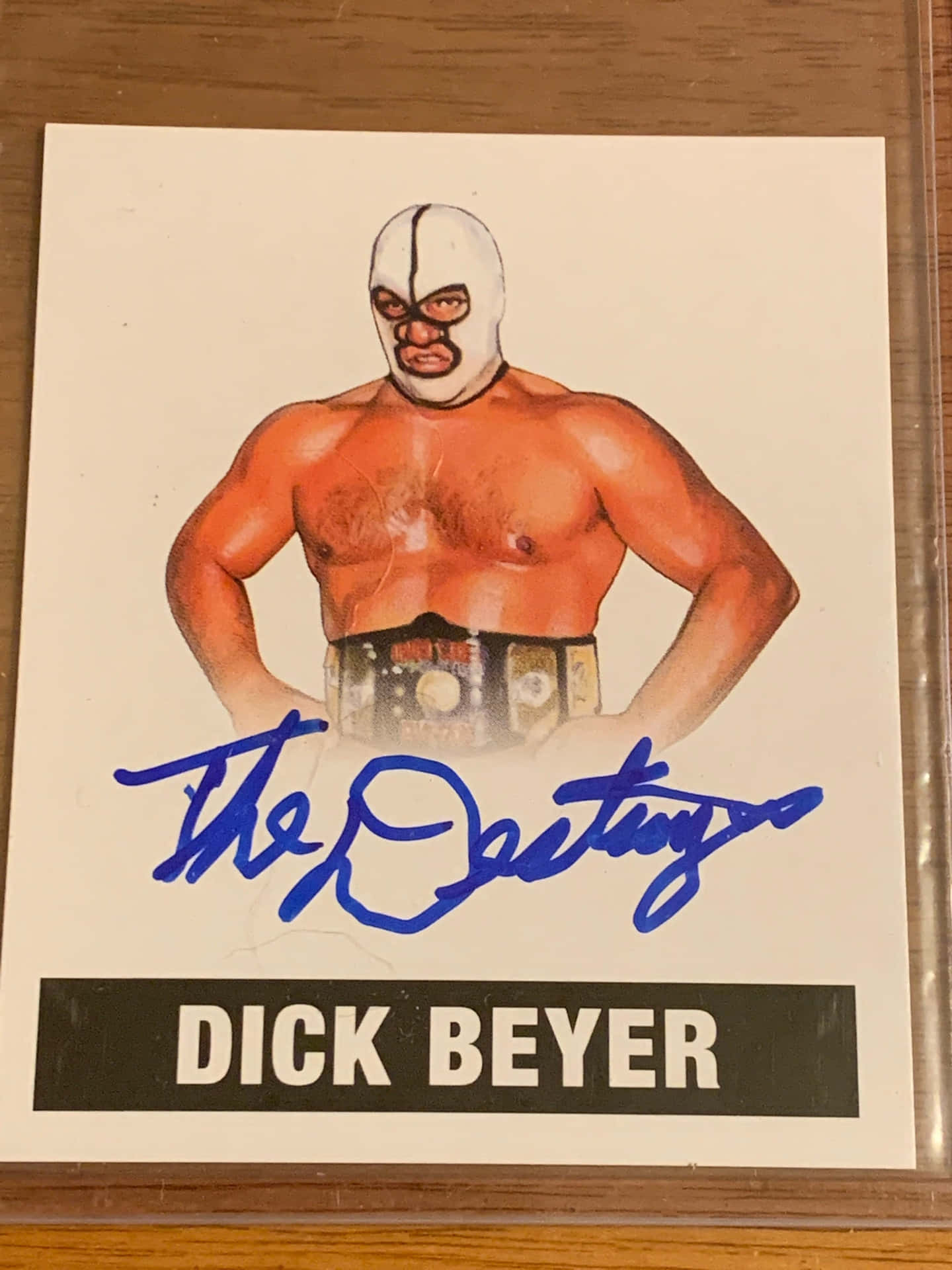 The Destroyer Certified Hard Signed Card Background